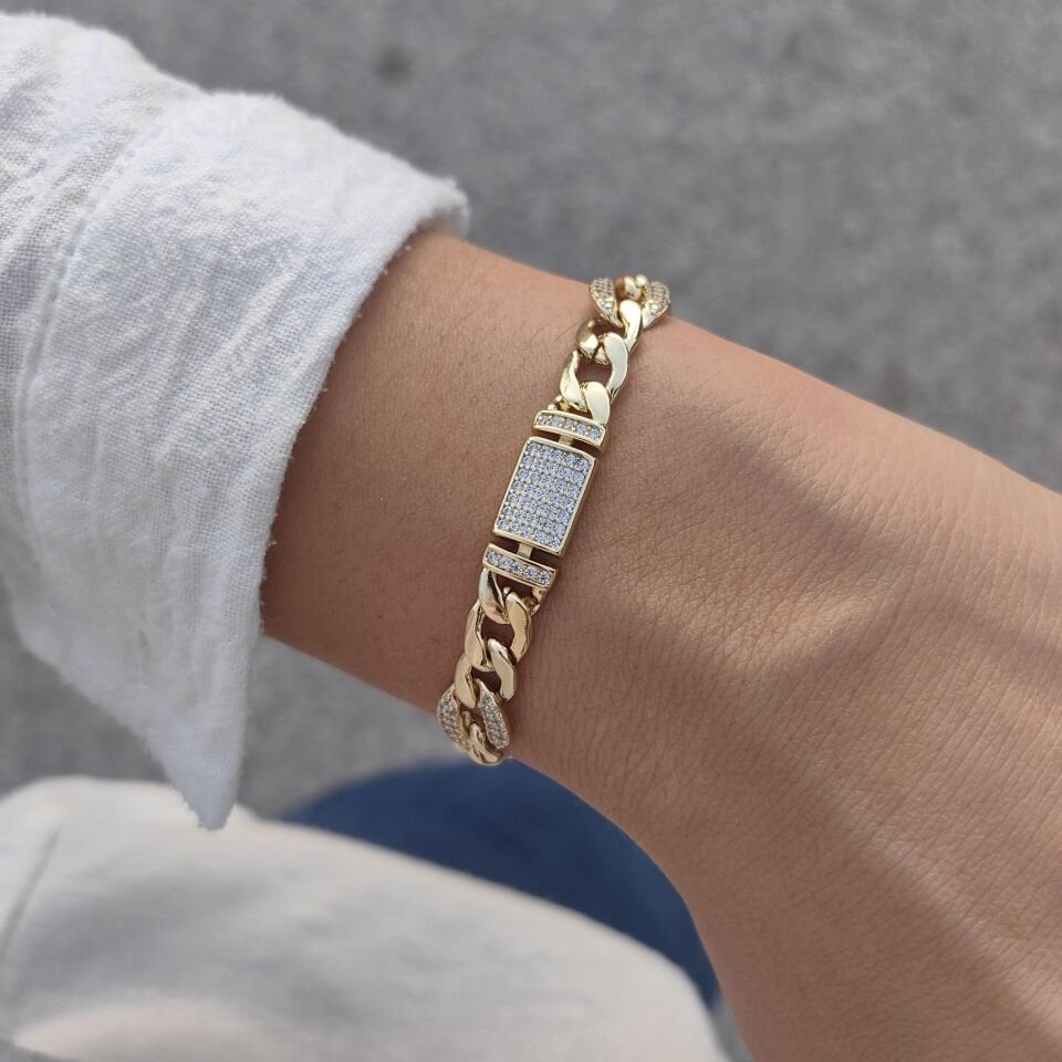 14 AYAR ALTIN KAPLAMA BİLEKLİK