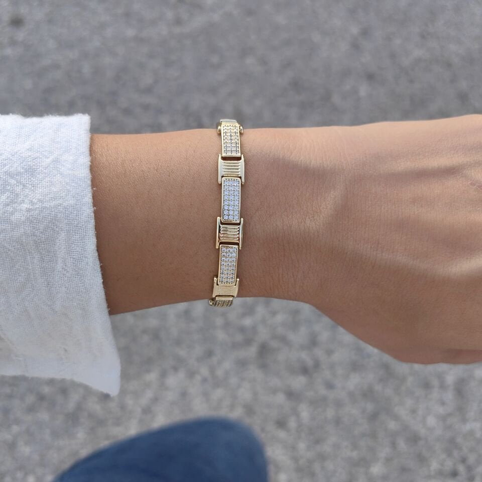 14 AYAR ALTIN KAPLAMA BİLEKLİK