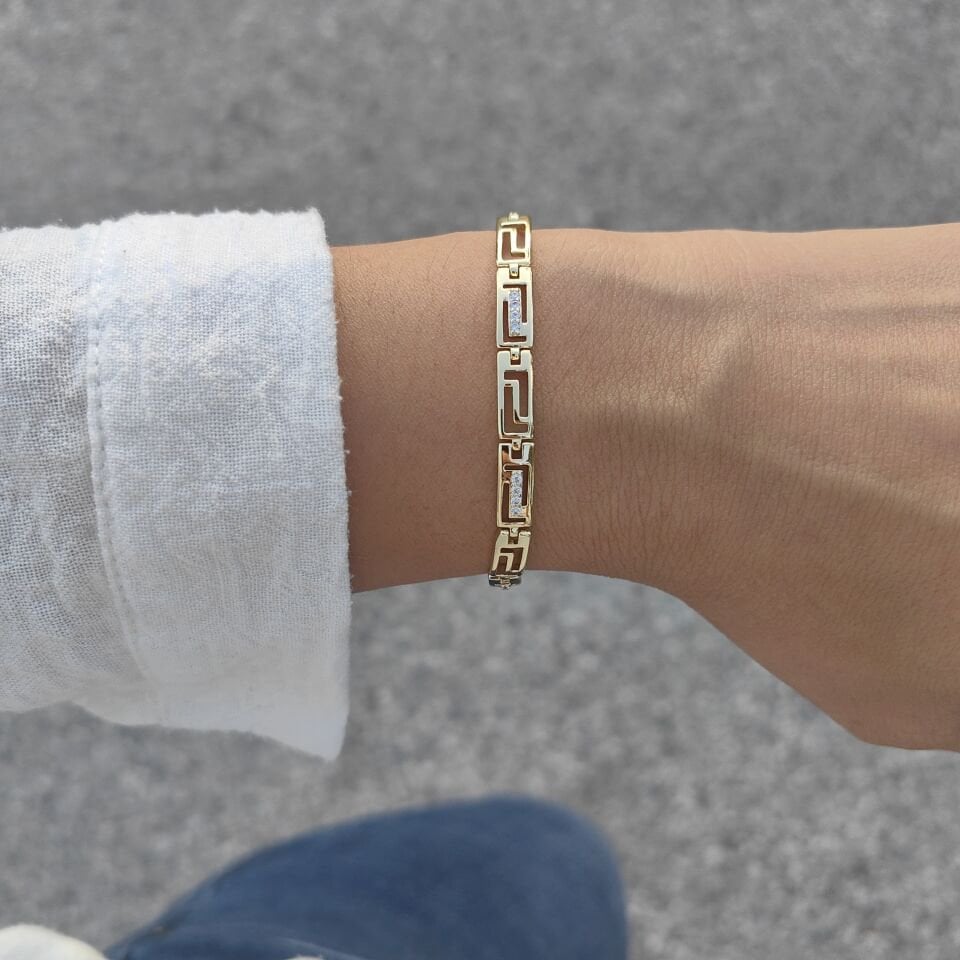 14 AYAR ALTIN KAPLAMA BİLEKLİK