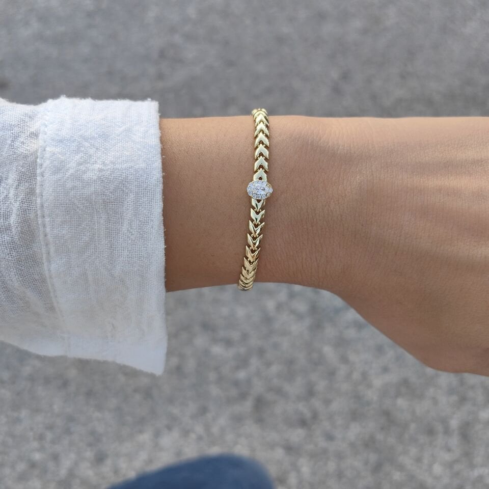 14 AYAR ALTIN KAPLAMA BİLEKLİK