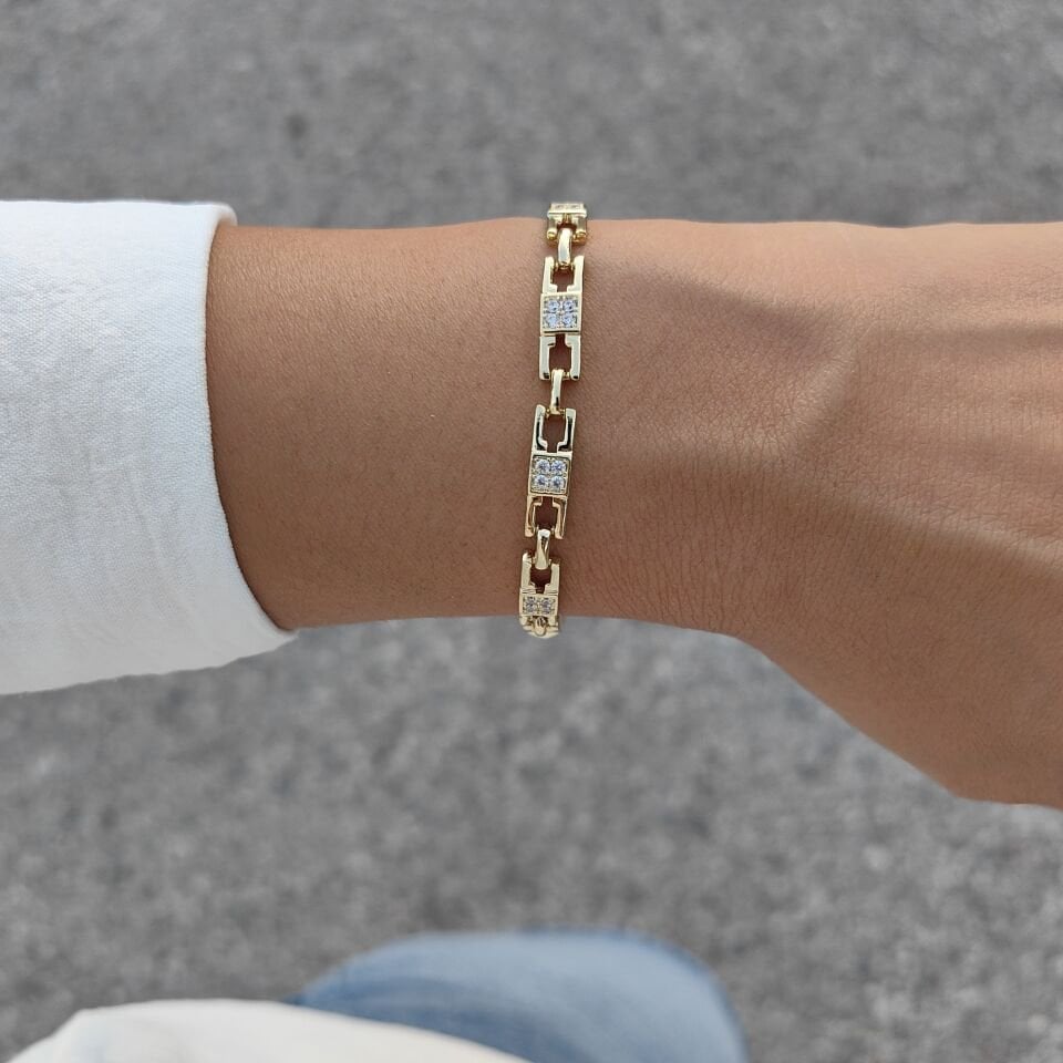 14 AYAR ALTIN KAPLAMA BİLEKLİK