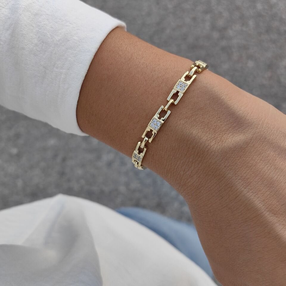 14 AYAR ALTIN KAPLAMA BİLEKLİK