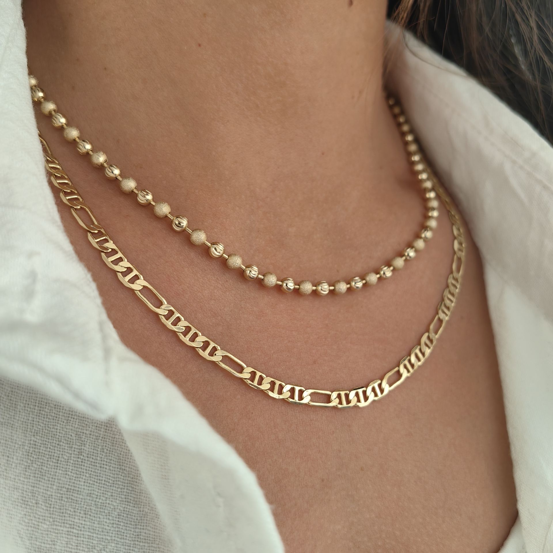 14K ALTIN RENGİNDE ZİNCİRLER