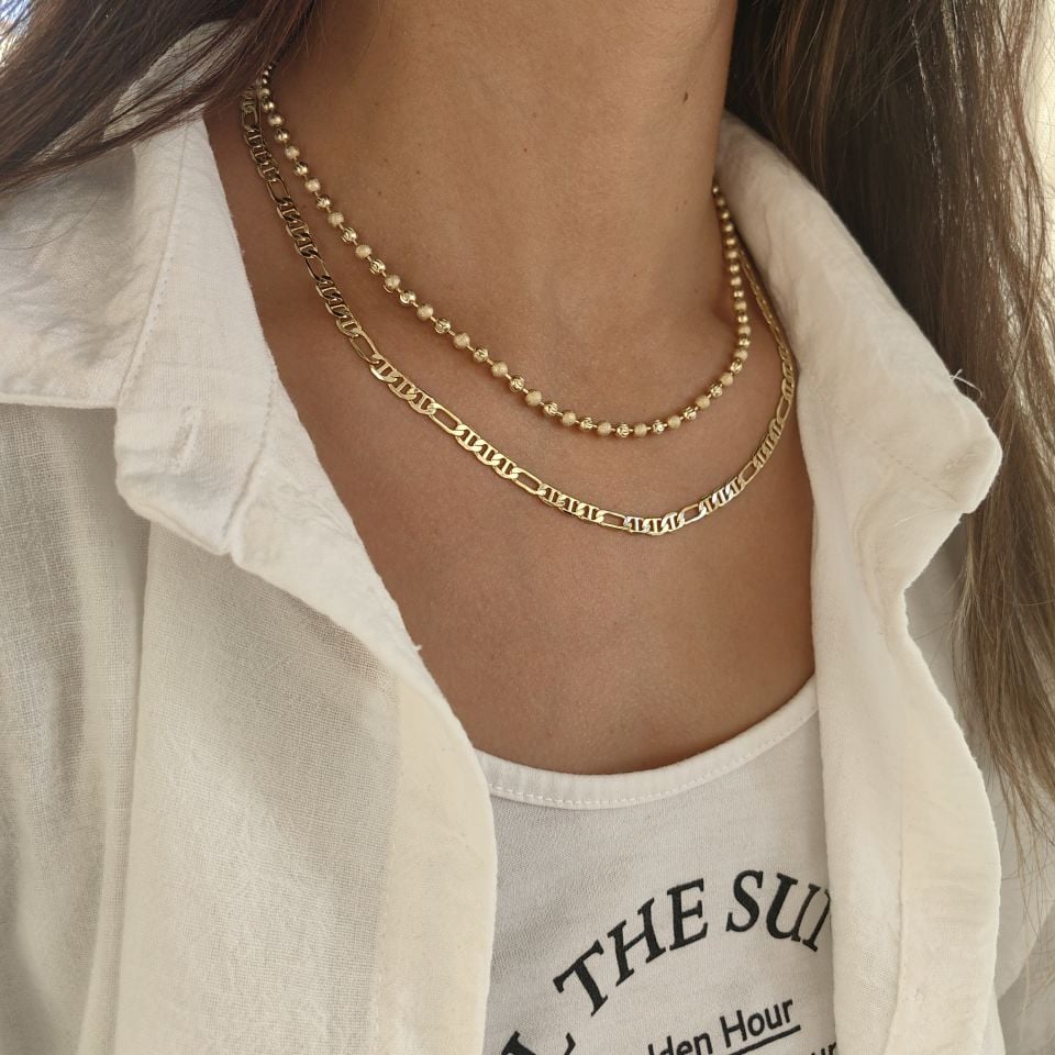 14K ALTIN RENGİNDE ZİNCİRLER