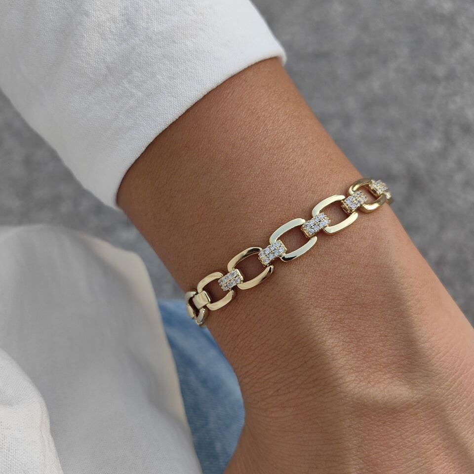 14 AYAR ALTIN KAPLAMA BİLEKLİK