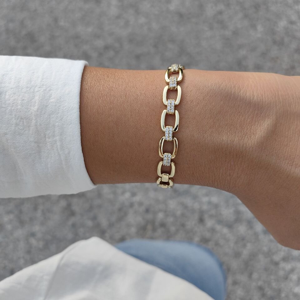 14 AYAR ALTIN KAPLAMA BİLEKLİK