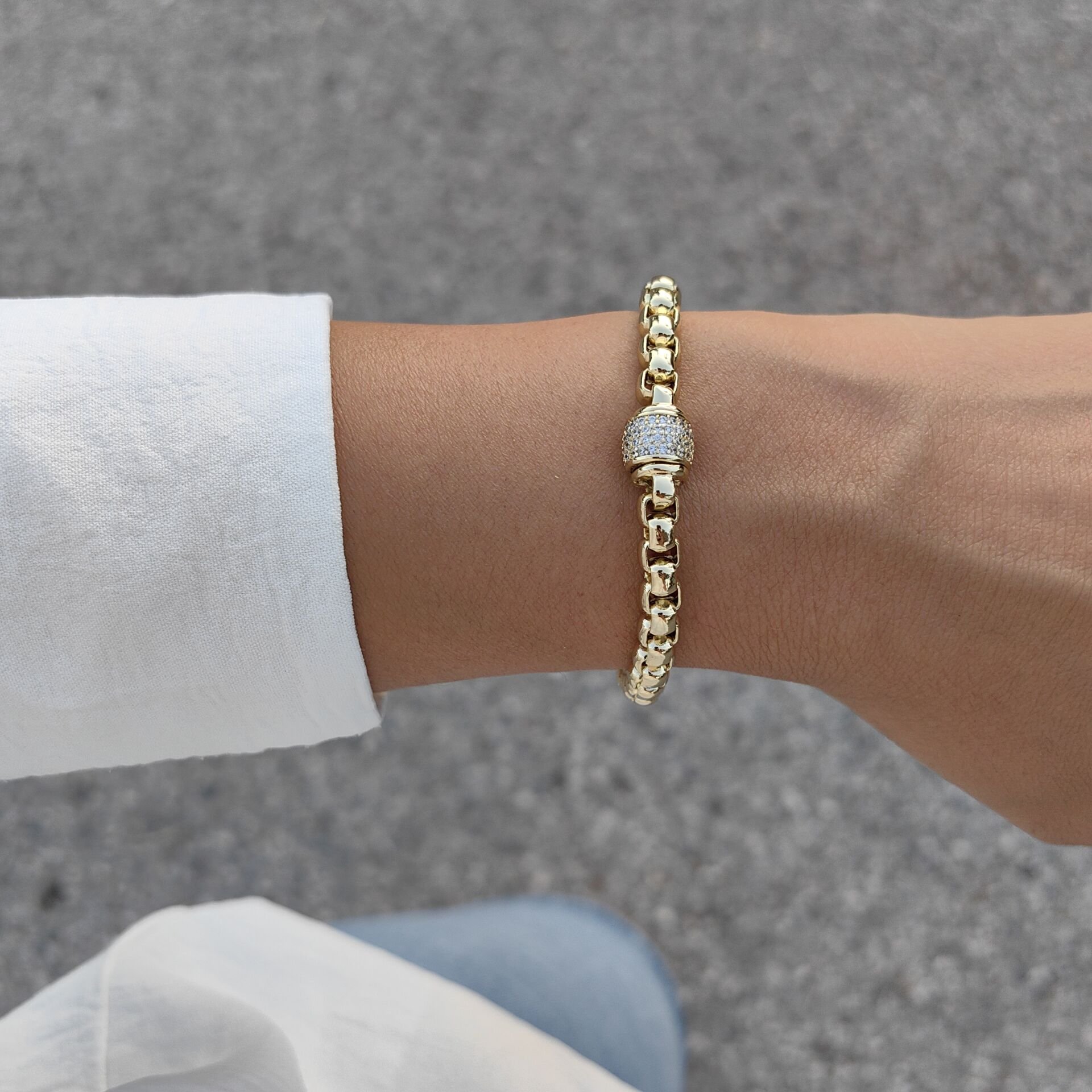 14 AYAR ALTIN KAPLAMA BİLEKLİK