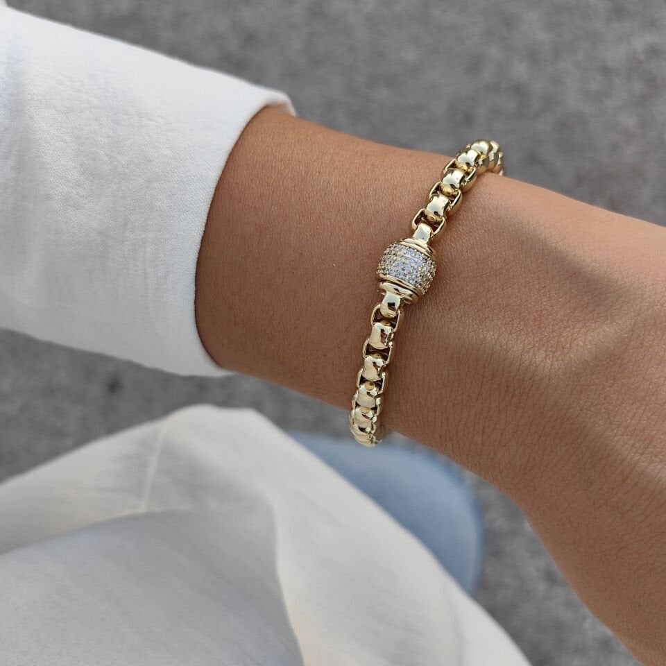 14 AYAR ALTIN KAPLAMA BİLEKLİK