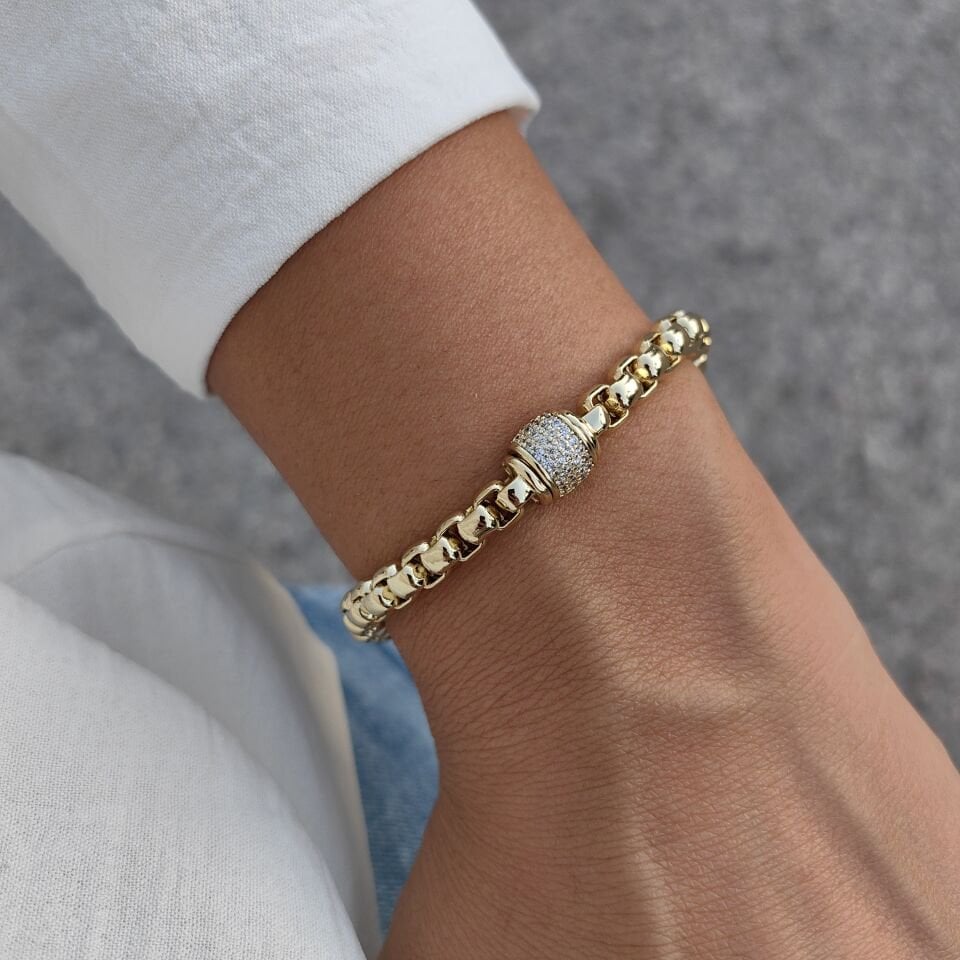 14 AYAR ALTIN KAPLAMA BİLEKLİK