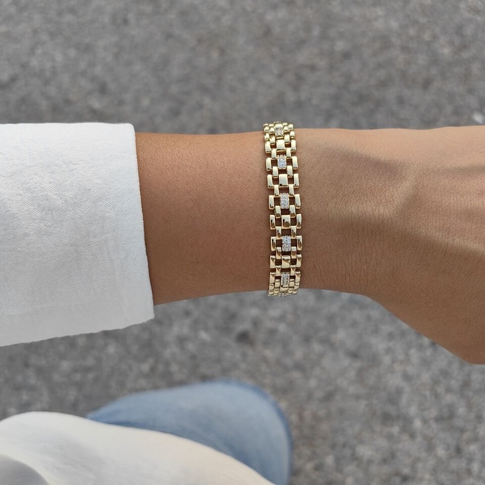 14 AYAR ALTIN KAPLAMA BİLEKLİK