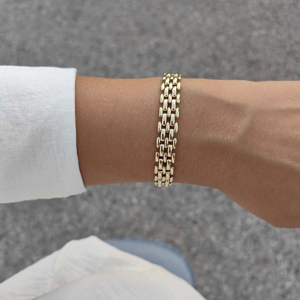 14 AYAR ALTIN KAPLAMA BİLEKLİK