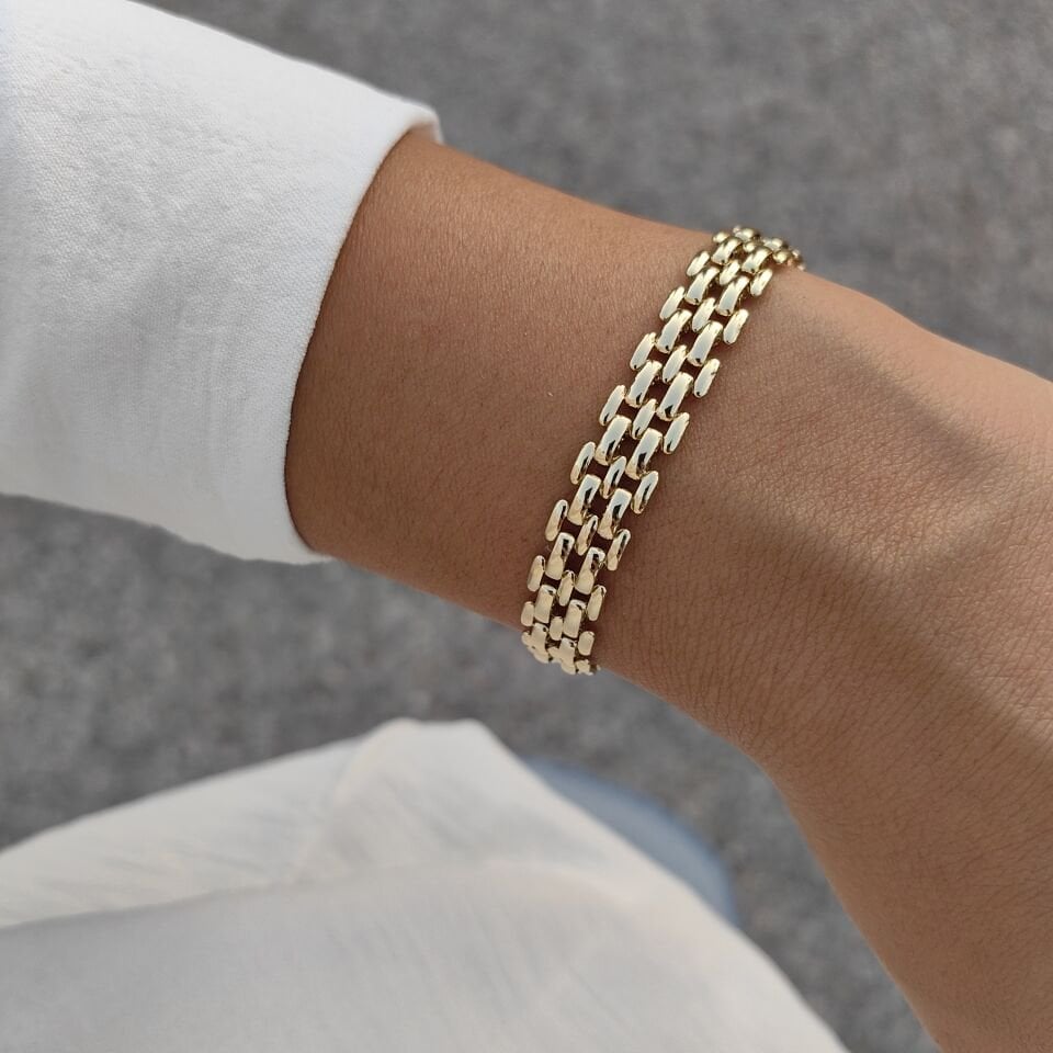 14 AYAR ALTIN KAPLAMA BİLEKLİK