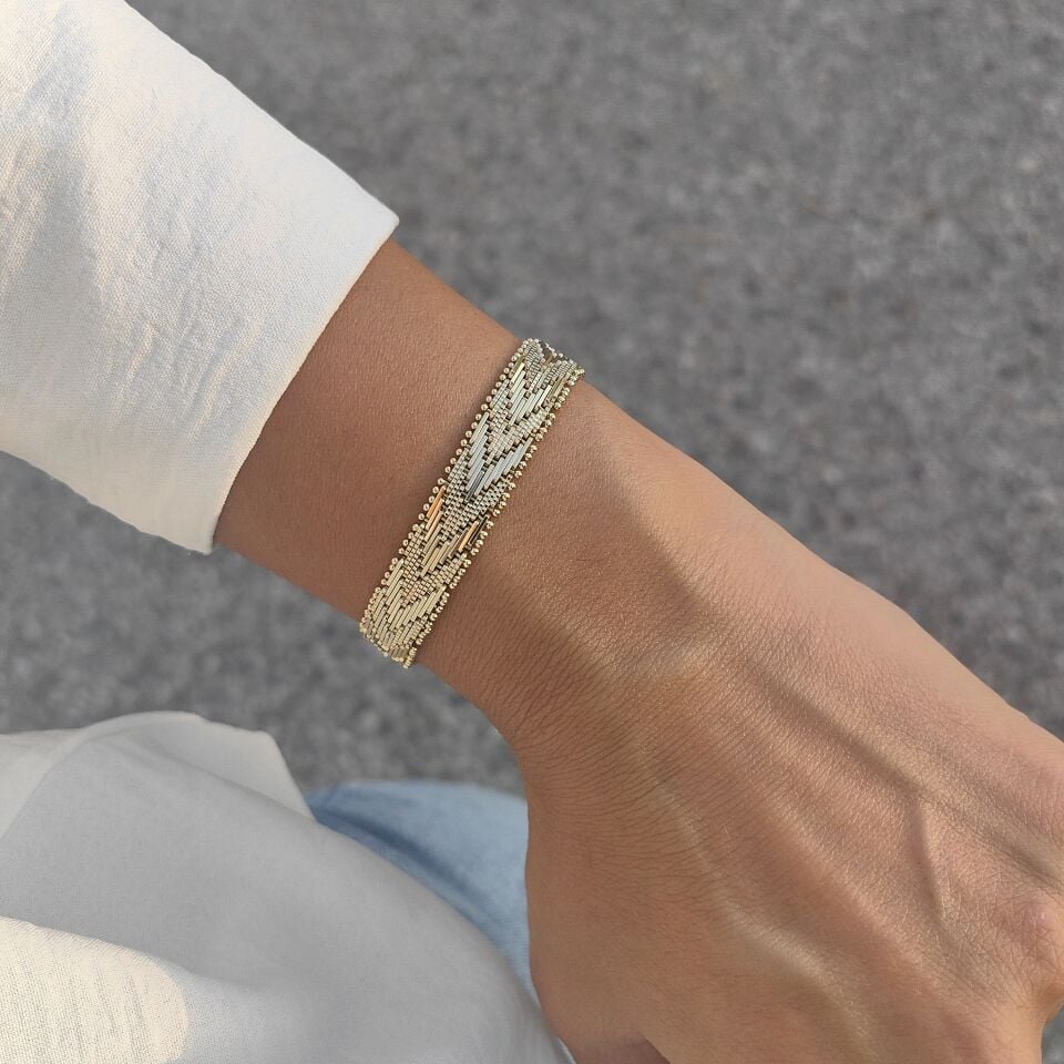 14 AYAR ALTIN KAPLAMA BİLEKLİK