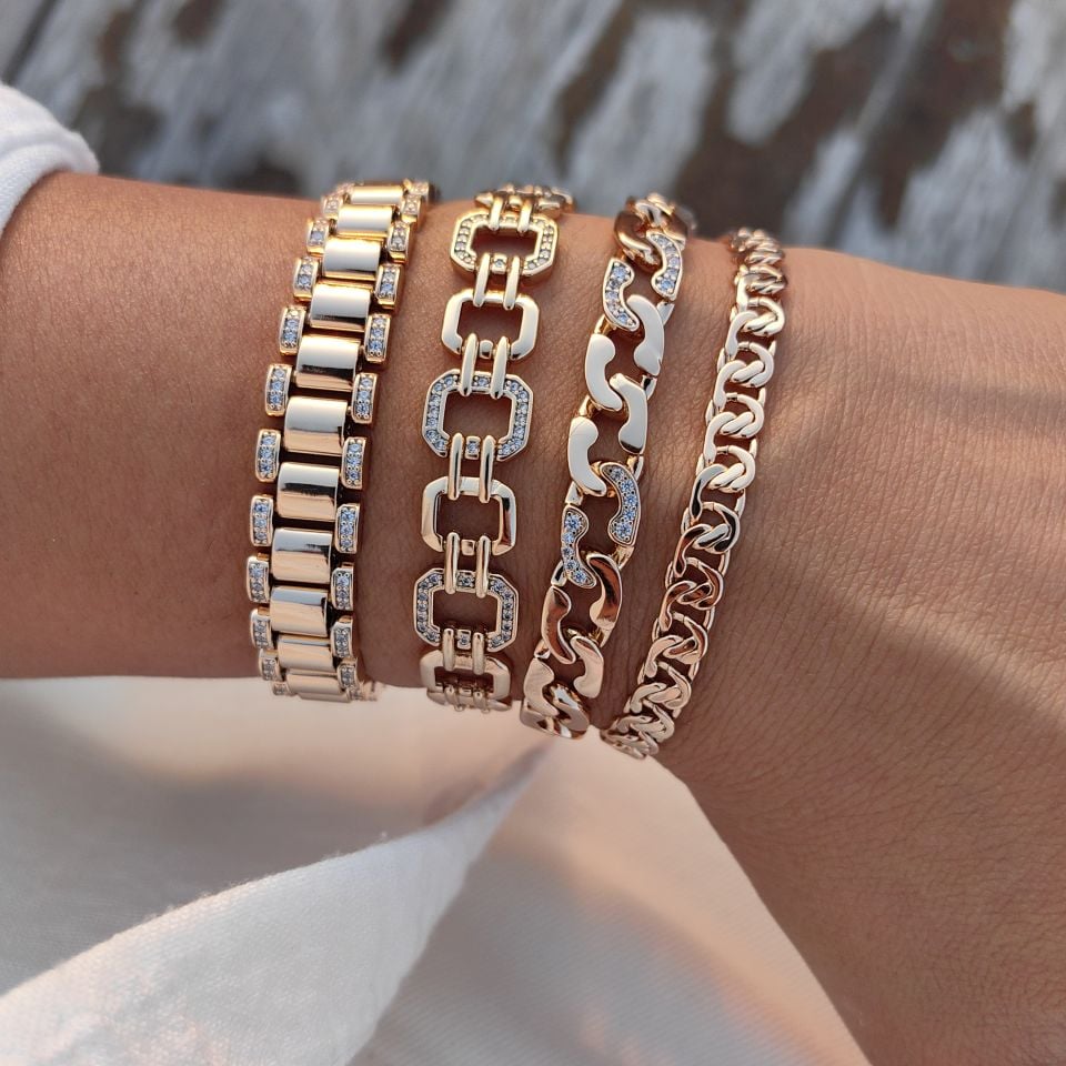 HAFİF ROSE  KAPLAMA BİLEKLİKLER