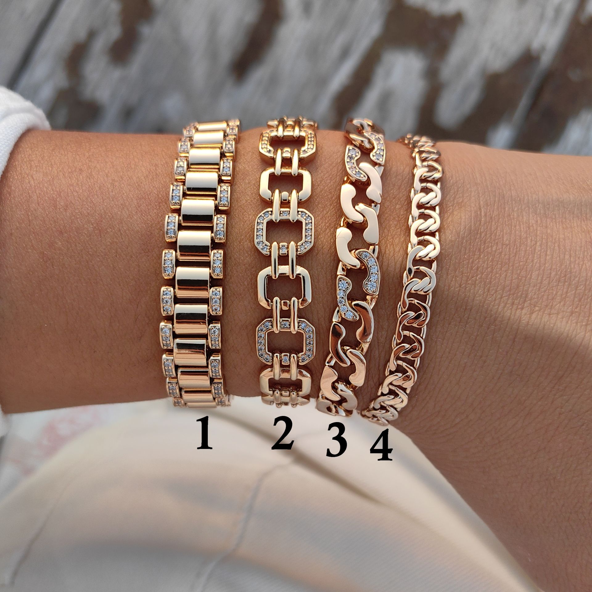 HAFİF ROSE  KAPLAMA BİLEKLİKLER