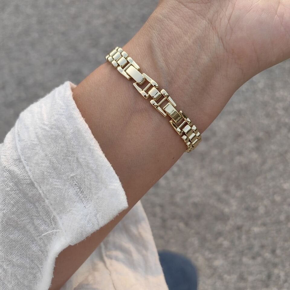 14 AYAR ALTIN KAPLAMA RLX BİLEKLİK