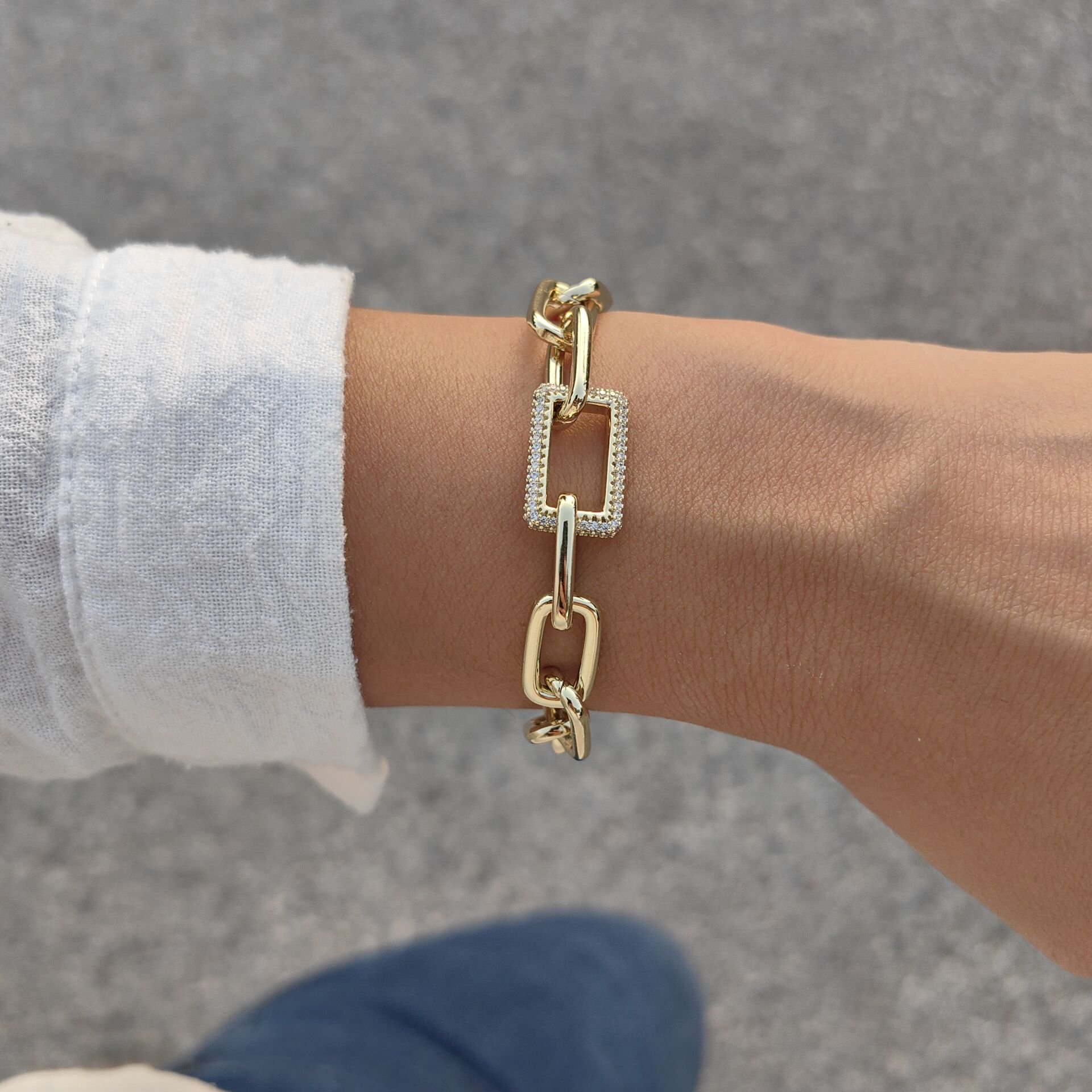 14 AYAR ALTIN KAPLAMA BİLEKLİK