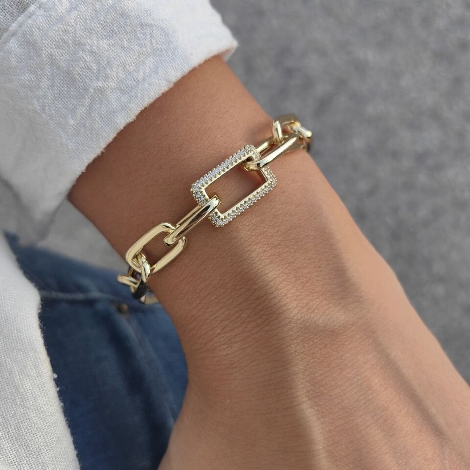 14 AYAR ALTIN KAPLAMA BİLEKLİK