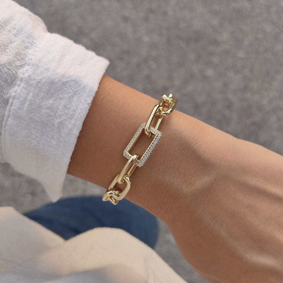 14 AYAR ALTIN KAPLAMA BİLEKLİK