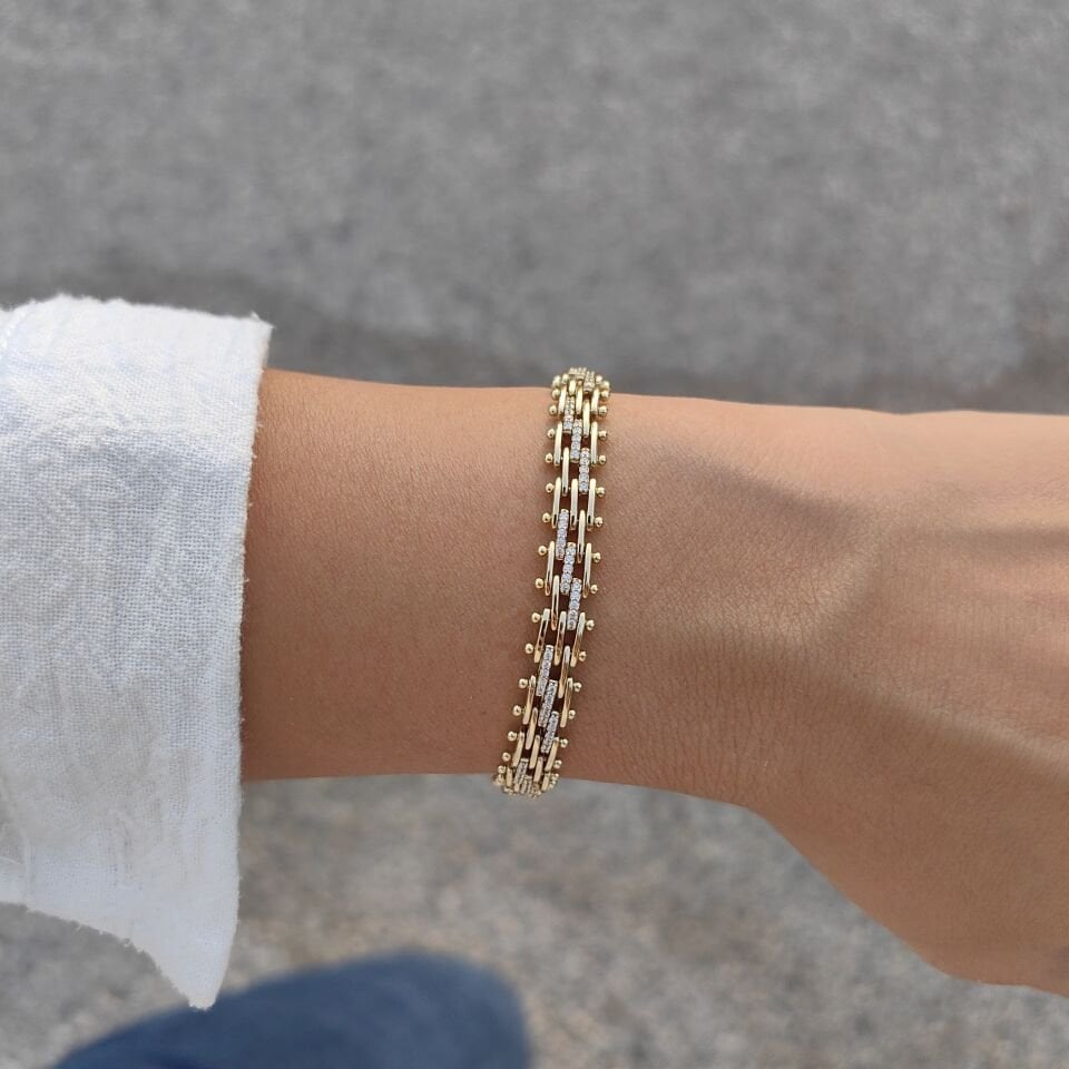 14 AYAR ALTIN KAPLAMA BİLEKLİK