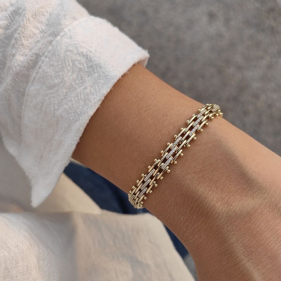 14 AYAR ALTIN KAPLAMA BİLEKLİK