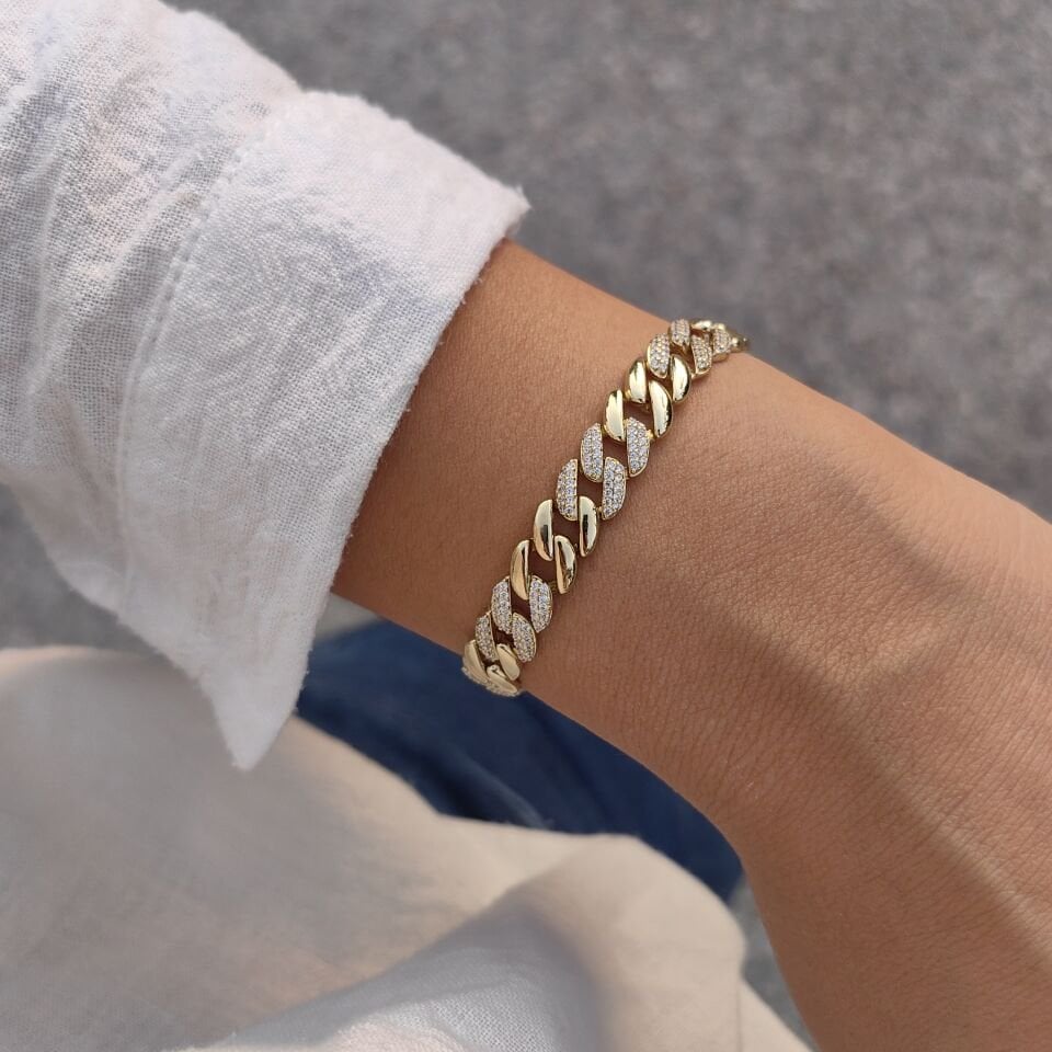 14 AYAR ALTIN KAPLAMA BİLEKLİK