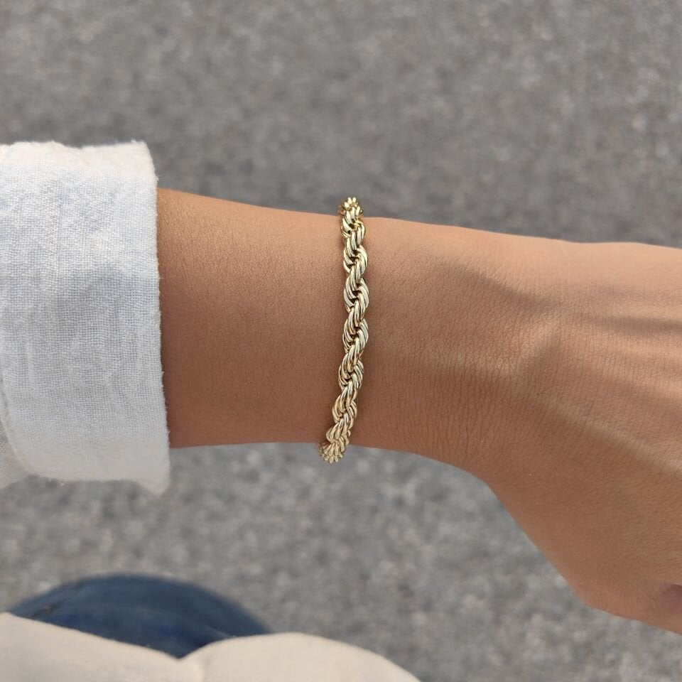 14 AYAR ALTIN KAPLAMA BURGU BİLEKLİK