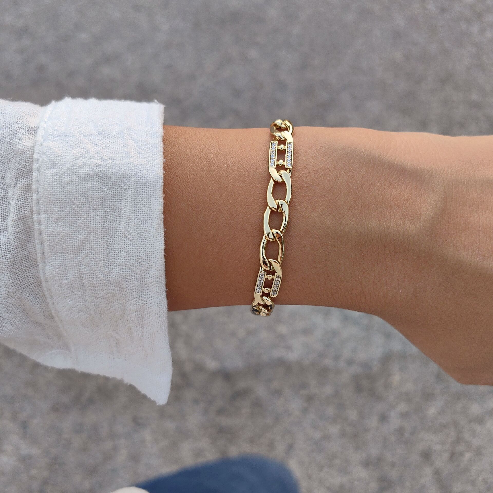 14 AYAR ALTIN KAPLAMA BİLEKLİK