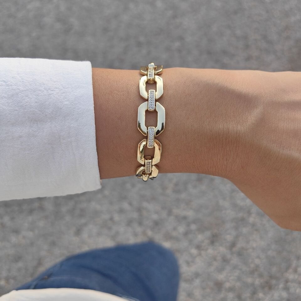 14 AYAR ALTIN KAPLAMA BİLEKLİK