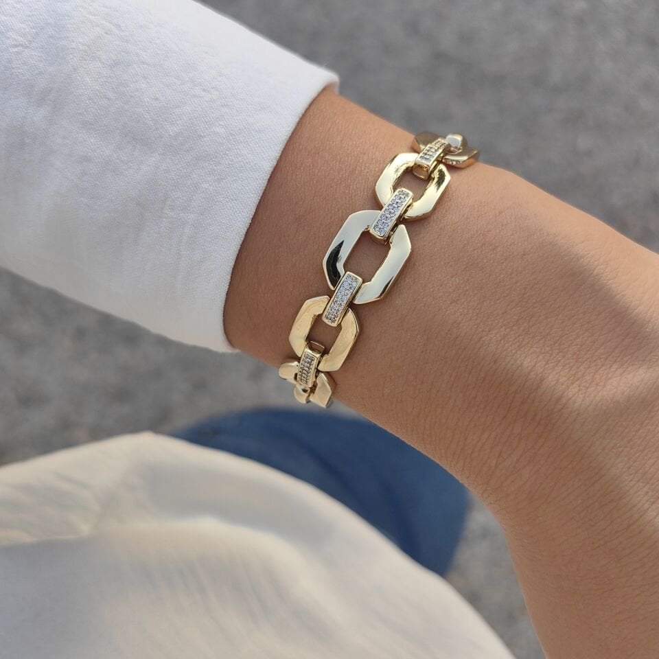 14 AYAR ALTIN KAPLAMA BİLEKLİK