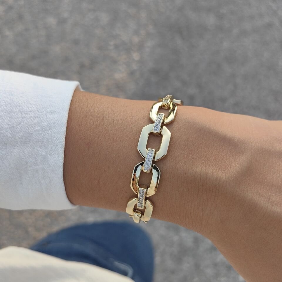 14 AYAR ALTIN KAPLAMA BİLEKLİK