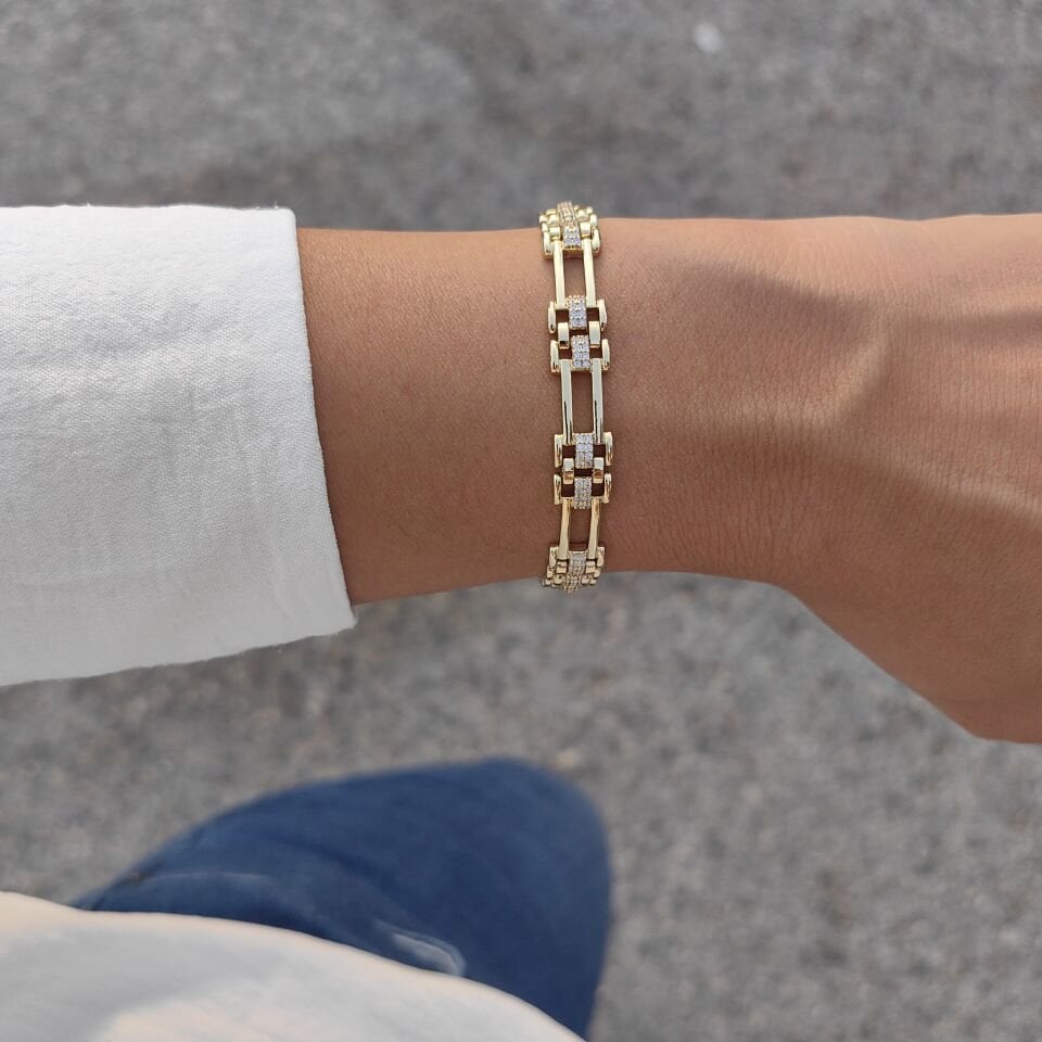 14 AYAR ALTIN KAPLAMA BİLEKLİK