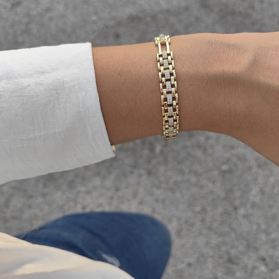 14 AYAR ALTIN KAPLAMA BİLEKLİK