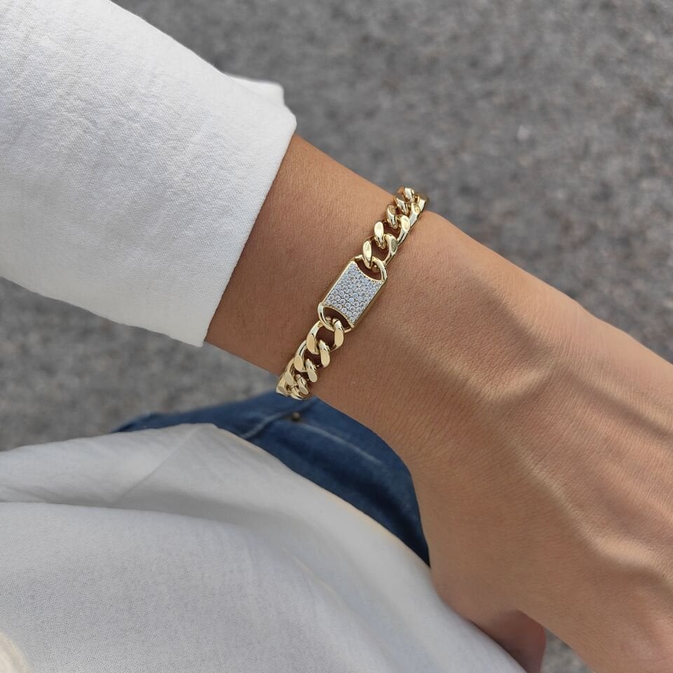 14 AYAR ALTIN KAPLAMA BİLEKLİK