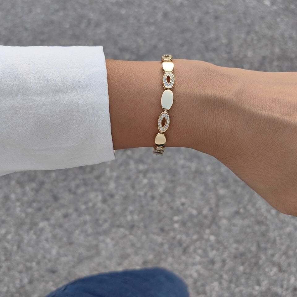 14 AYAR ALTIN KAPLAMA BİLEKLİK