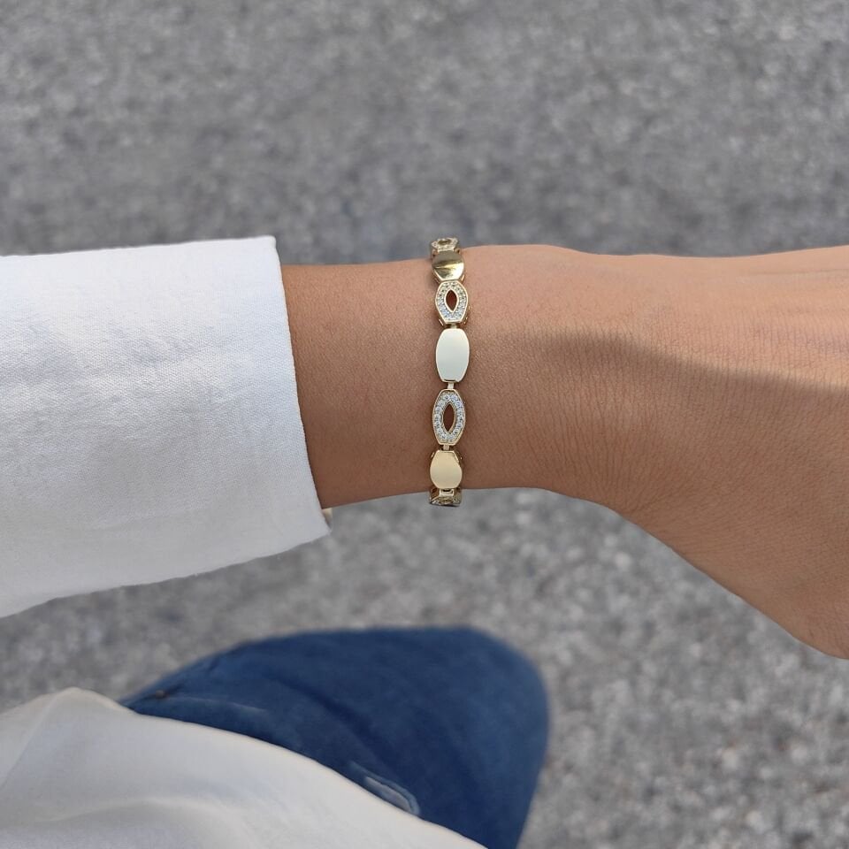 14 AYAR ALTIN KAPLAMA BİLEKLİK