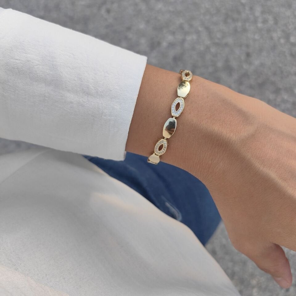 14 AYAR ALTIN KAPLAMA BİLEKLİK