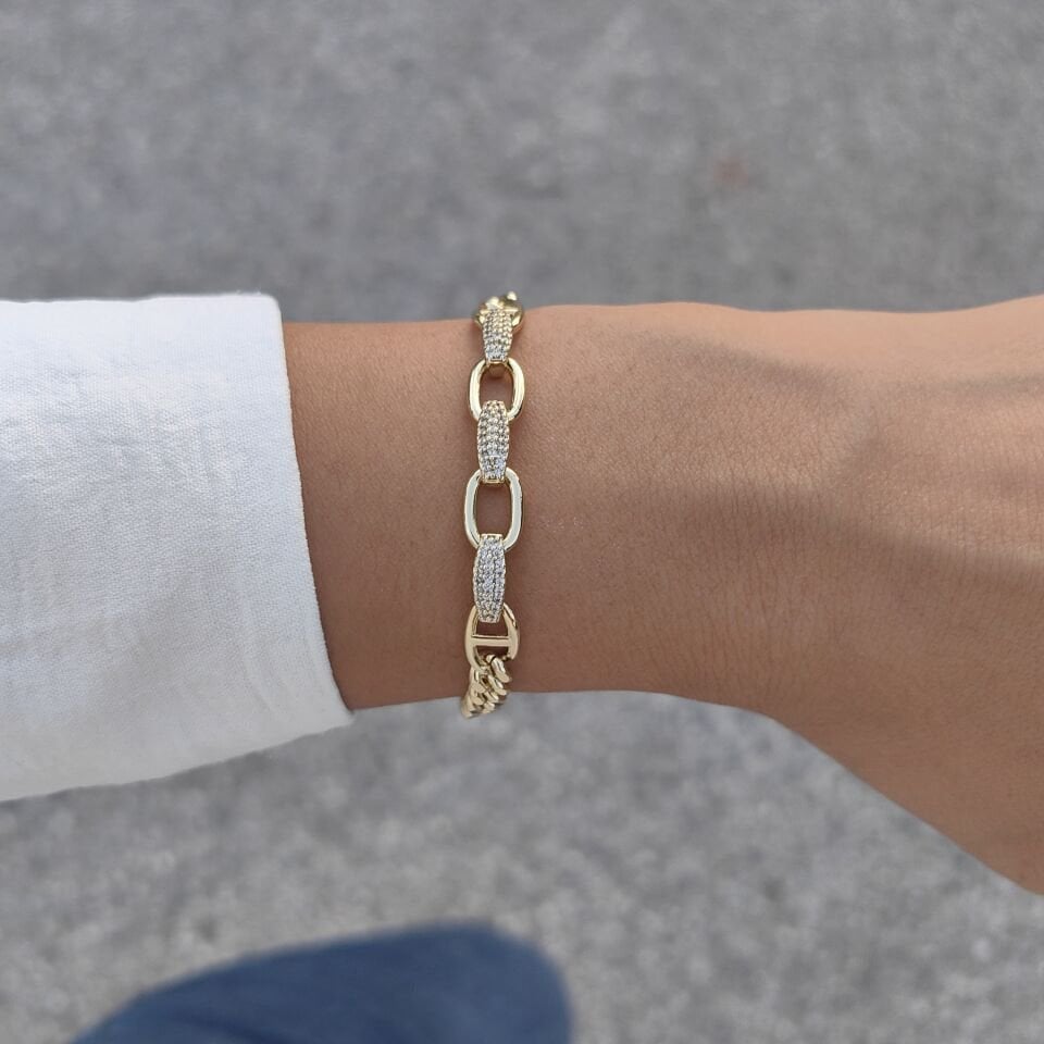 14 AYAR ALTIN KAPLAMA BİLEKLİK