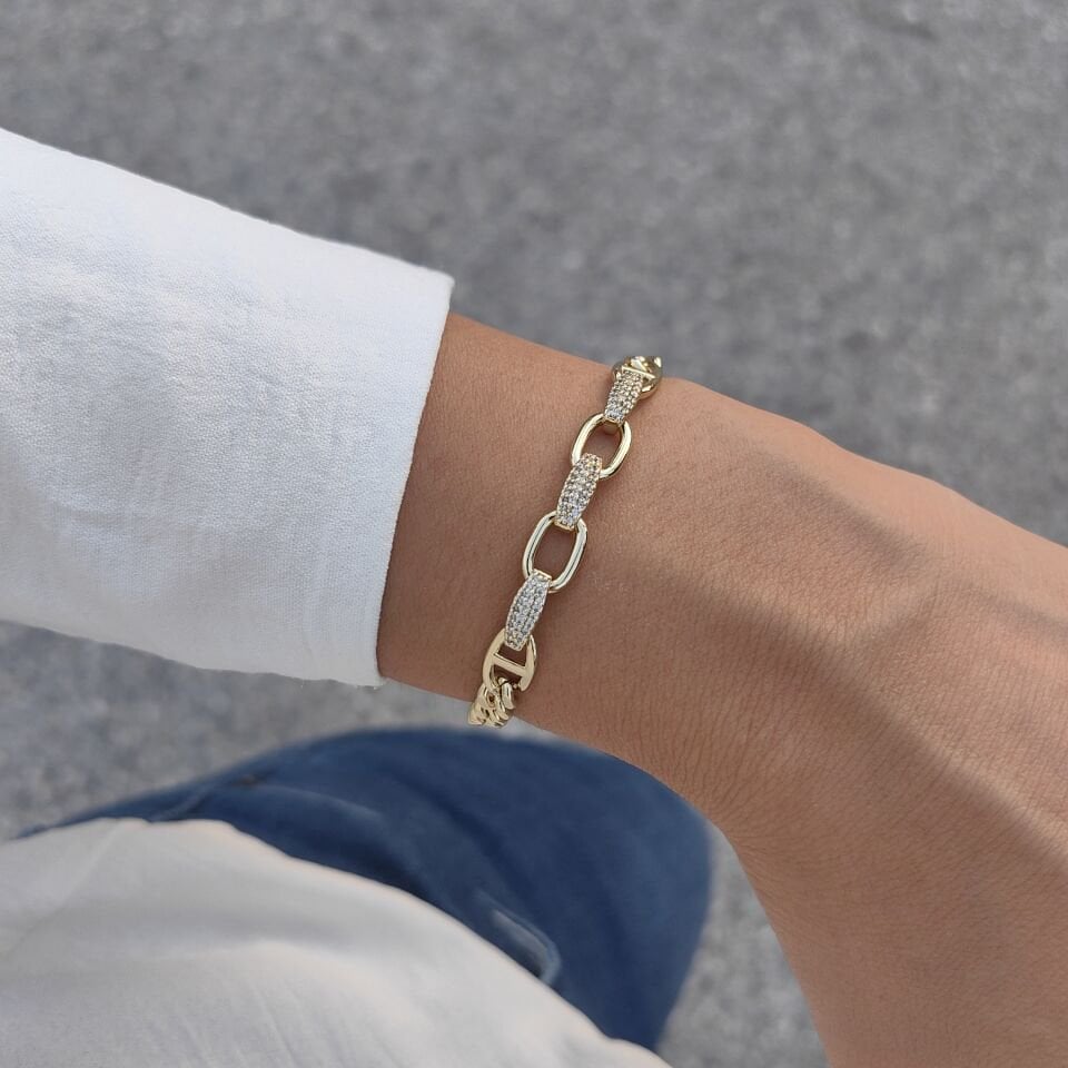 14 AYAR ALTIN KAPLAMA BİLEKLİK