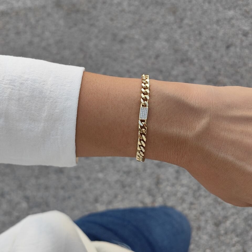 14 AYAR ALTIN KAPLAMA BİLEKLİK