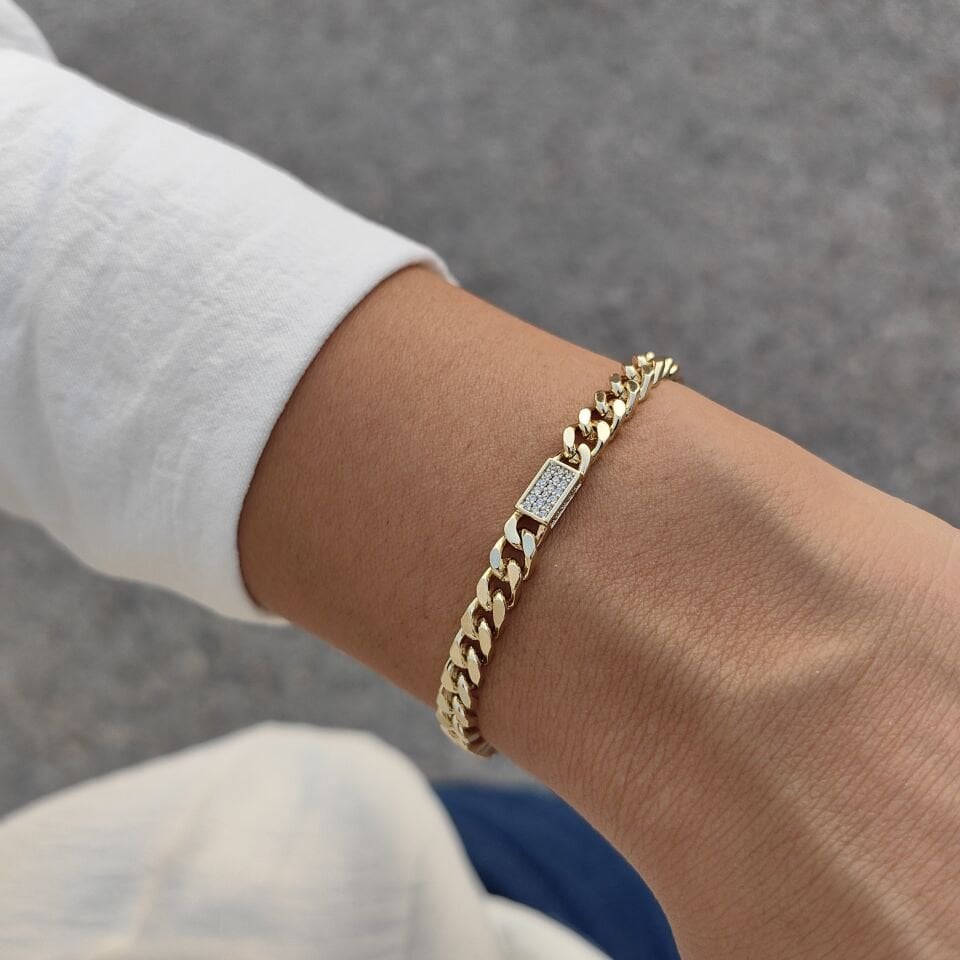 14 AYAR ALTIN KAPLAMA BİLEKLİK