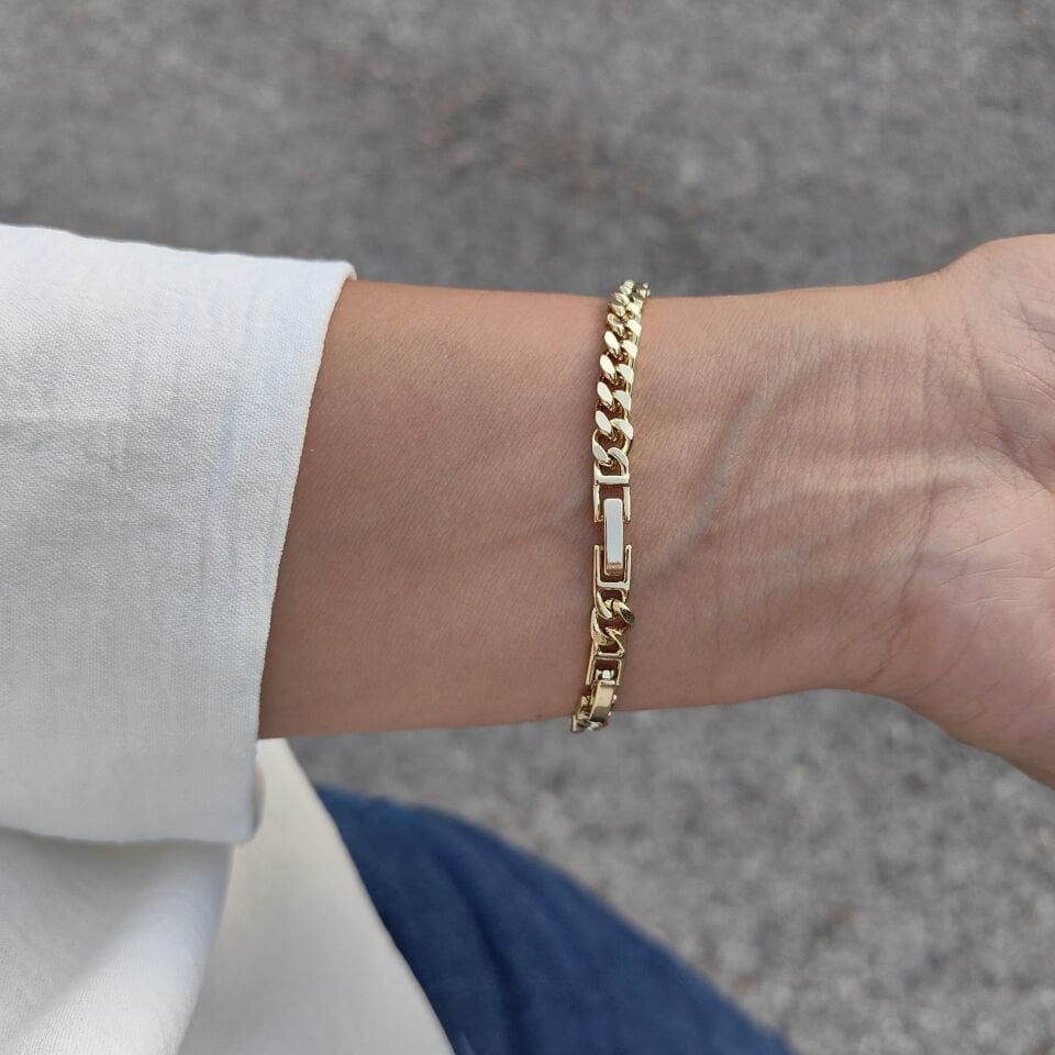 14 AYAR ALTIN KAPLAMA BİLEKLİK