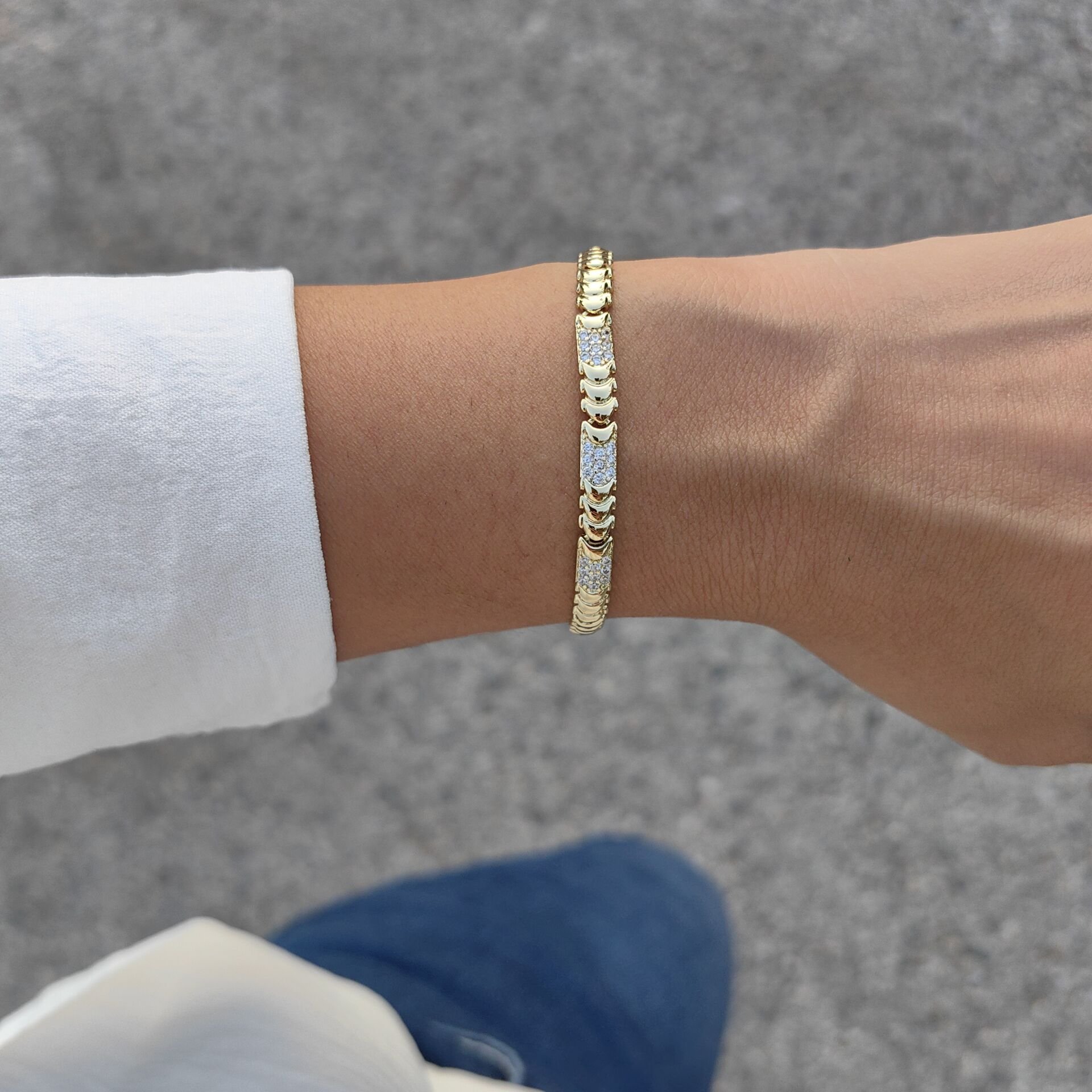 14 AYAR ALTIN KAPLAMA BİLEKLİK