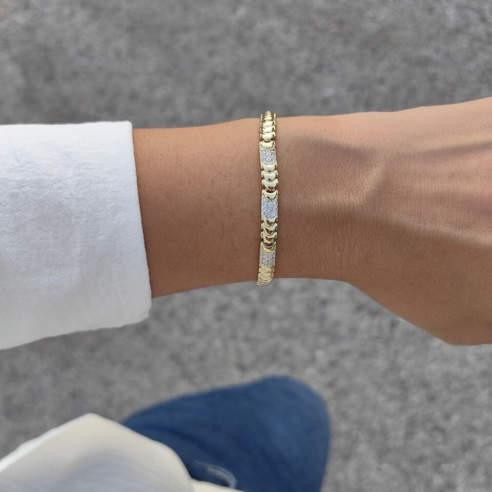 14 AYAR ALTIN KAPLAMA BİLEKLİK