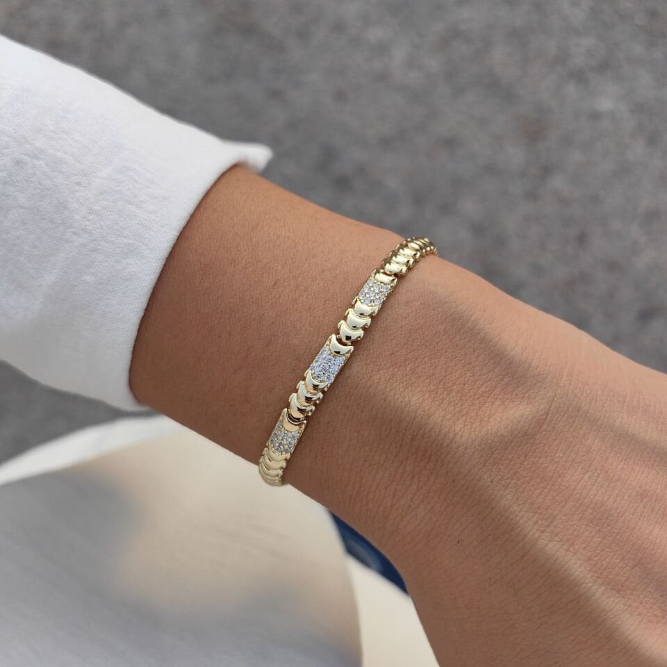 14 AYAR ALTIN KAPLAMA BİLEKLİK