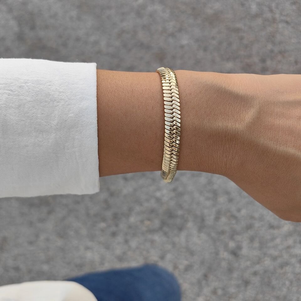 14K ALTIN KAPLAMA BİLEKLİK