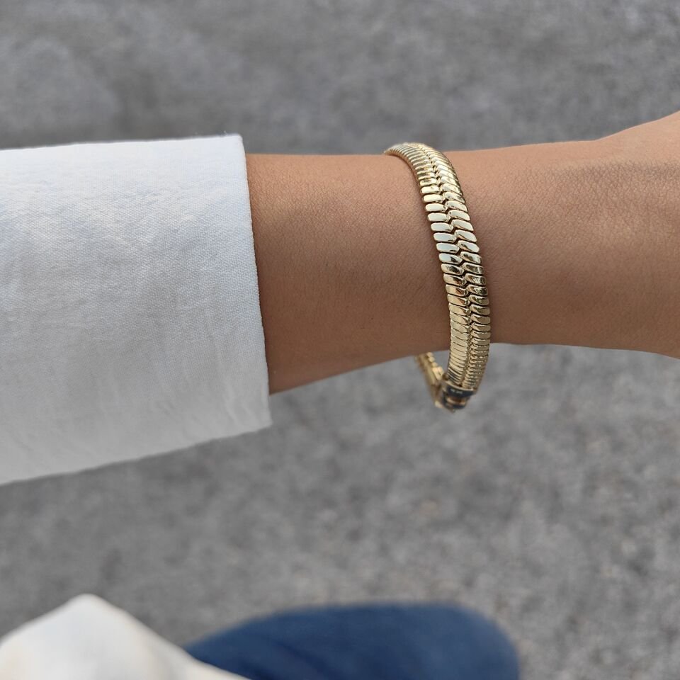 14K ALTIN KAPLAMA BİLEKLİK