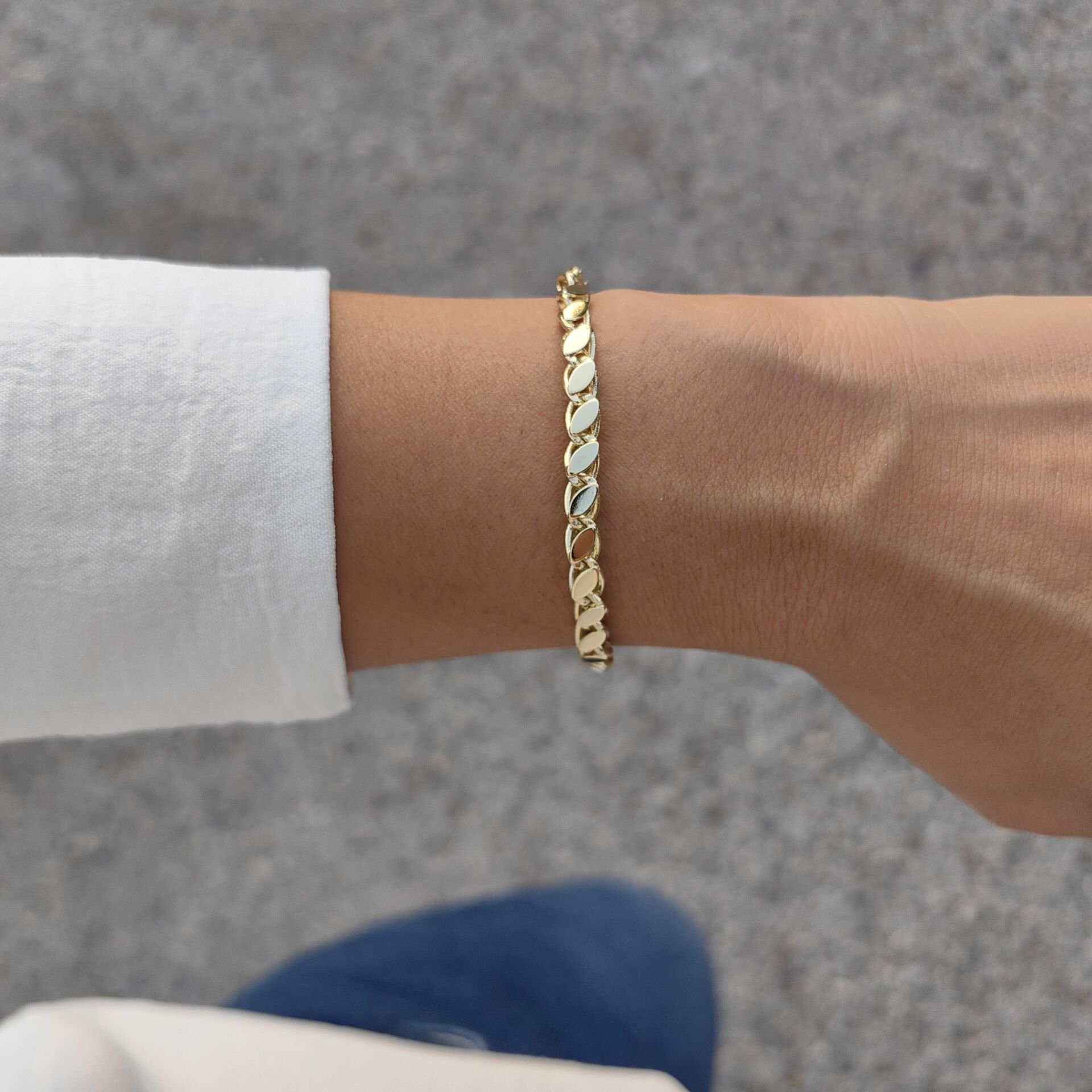 14 AYAR ALTIN KAPLAMA ARPA BİLEKLİK