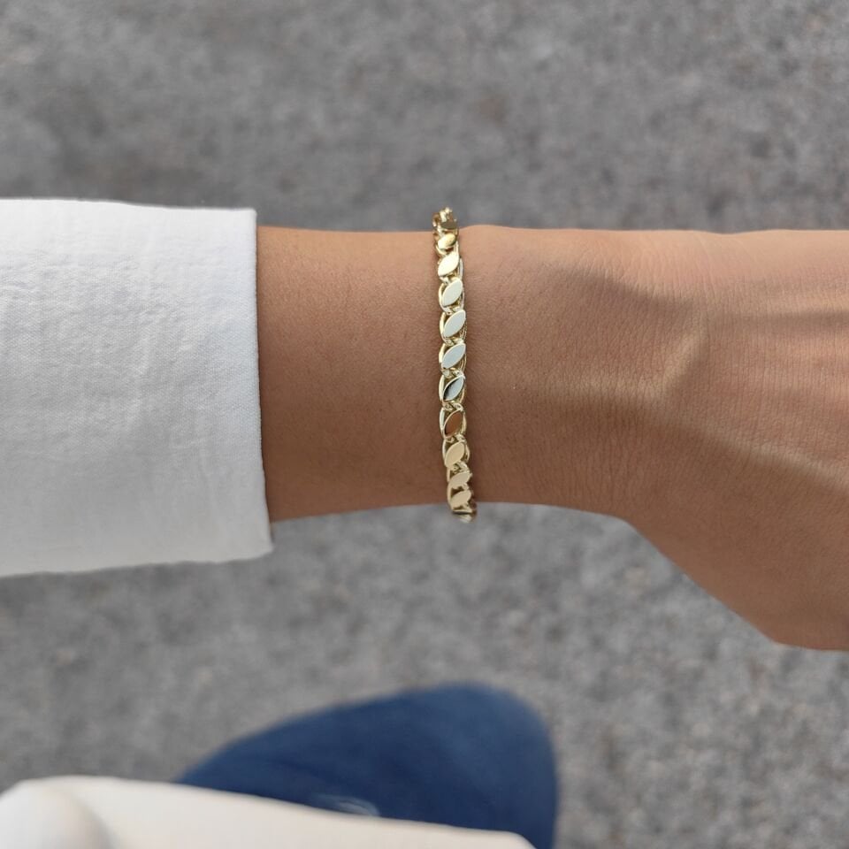 14 AYAR ALTIN KAPLAMA ARPA BİLEKLİK