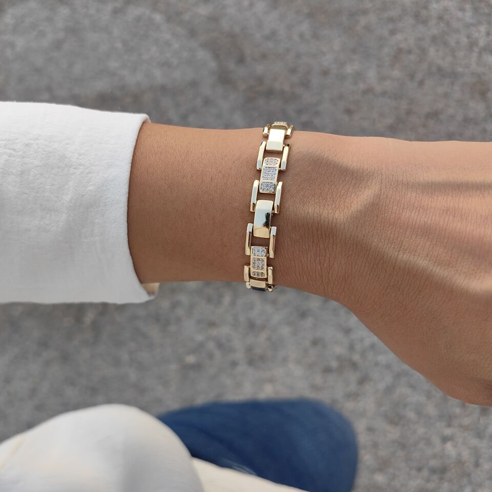 14 AYAR ALTIN KAPLAMA BİLEKLİK